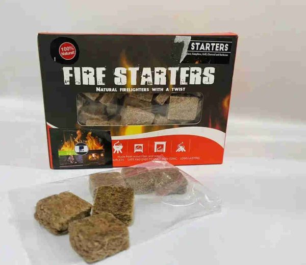 Brown Fire Starter Square BBQ